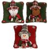 Cross-border Christmas Snowman Burlap Pillowcase Ornaments