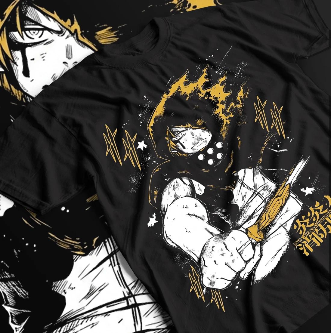 Fire Force T-shirt Shinra Skitaru Shonen Tamaki Fire Ffighter Benimar Gift Shirt S