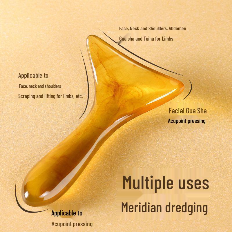 Gua Sha Brett für Ganzkörper-Meridianmassage und Gesichtsstraffung
