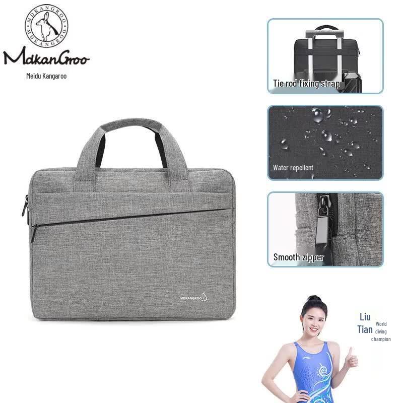 MEIDUSHU Casual Pigskin Crossbody Laptop Bag