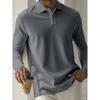 Men's Sweatshirts Spring/Autumn Polo Shirts Textured Men's Sports Polo Shirts