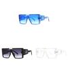 Fashion Oversized Square Sunglasses With Uv400 Protection For Outdoor Activities And Parties