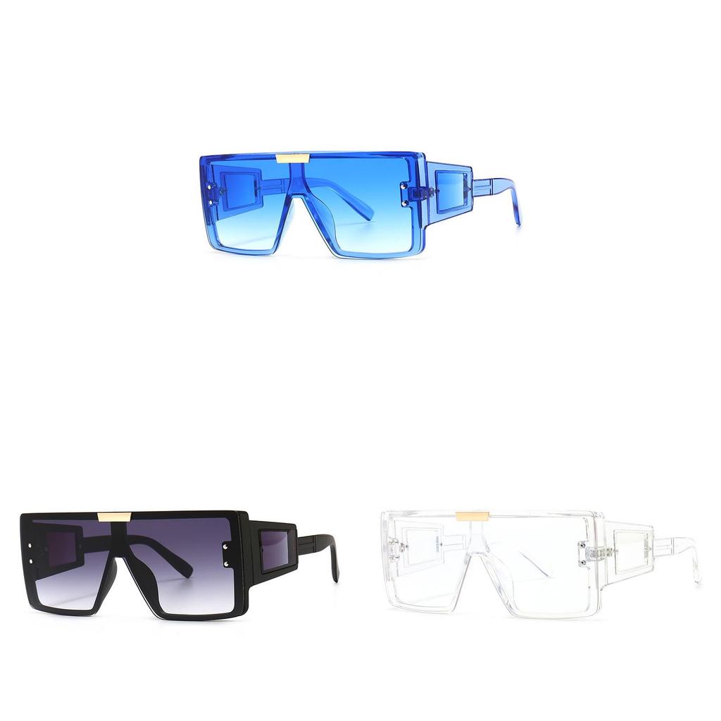 Fashion Oversized Square Sunglasses With Uv400 Protection For Outdoor Activities And Parties