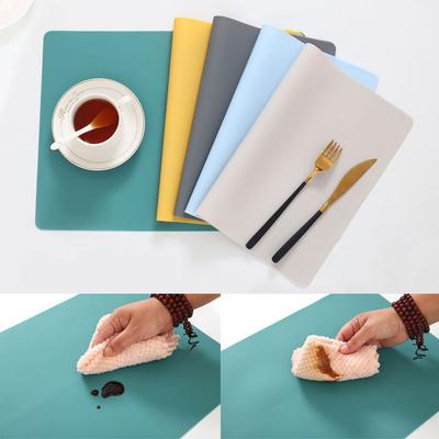 Alfombrillas de Manualidades Extra Grandes Resistentes al Calor, Base Impermeable Protectora para Encimera, Alfombrilla de Silicona, Salvamanteles de Mesa