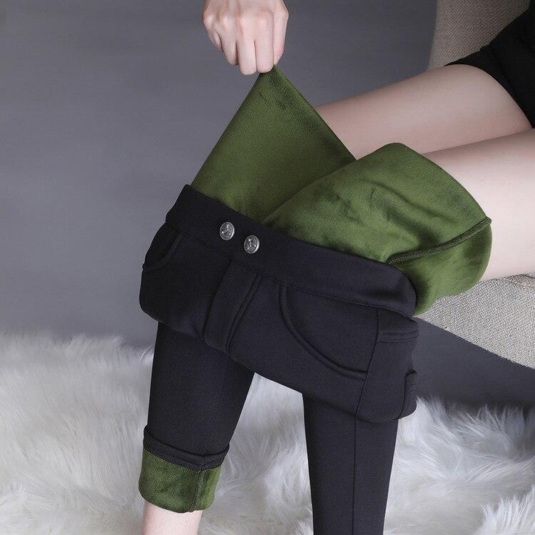 

Осень-зима, теплые леггинсы, корейские узкие эластичные брюки, плотные бархатные брюки-карандаш с высокой талией, женские повседневные трендовые тонкие эластичные брюки XXXXXL