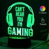 With USB Cable Touch 7 Colors 3d Night Light Restaurant Bar Illusion Desktop Music Acrylic Decorative Bedside Small Table Lamps
