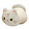 25/35cm Squishy & Long Plush Cat Plush Lying Pillow Stuffed Orange White Black Grey Eyes Closed Eyes Kawaii Companion Gift