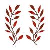 Metal Wrought Iron Leaf Wall Decoration, Vine Olive Branch And Leaf Wall, Living Room Outdoor Decoration Botanical Pattern Home Decoration Plaque