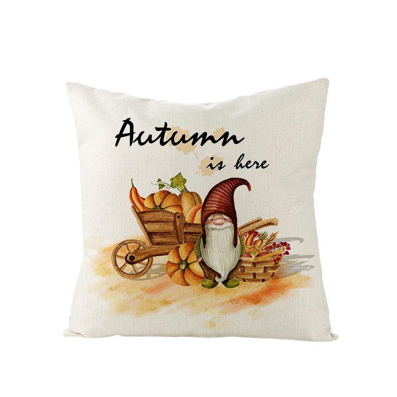 APolyester Pillowcase New Autumn Pumpkin Print Sofa Pillow Cushion Home Cushion