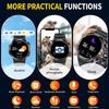 LIGE New LED Lighting Smart Watch 1.53inch HD Round Screen Bluetooth Call Men Smartwatches