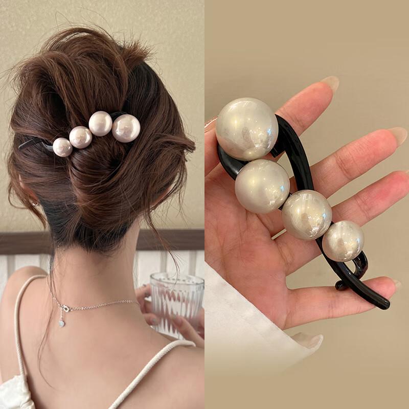 CHIMERA Elegant Pearl Hair Claw Clip 1 Piece