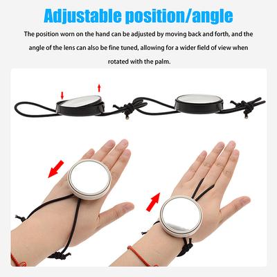 1 pieza Espejo de muñeca para buceo con correa ajustable Equipo de seguridad para buceo subacuático Espejo retrovisor Accesorios de natación