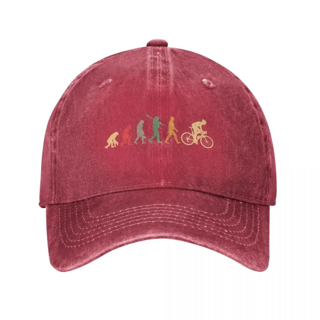 Cycling Evolution Vintage Baseball Cap Golf Wear Hat Beach Golf Hat Genuine Sailor Cap for Unisex Women Unisexs