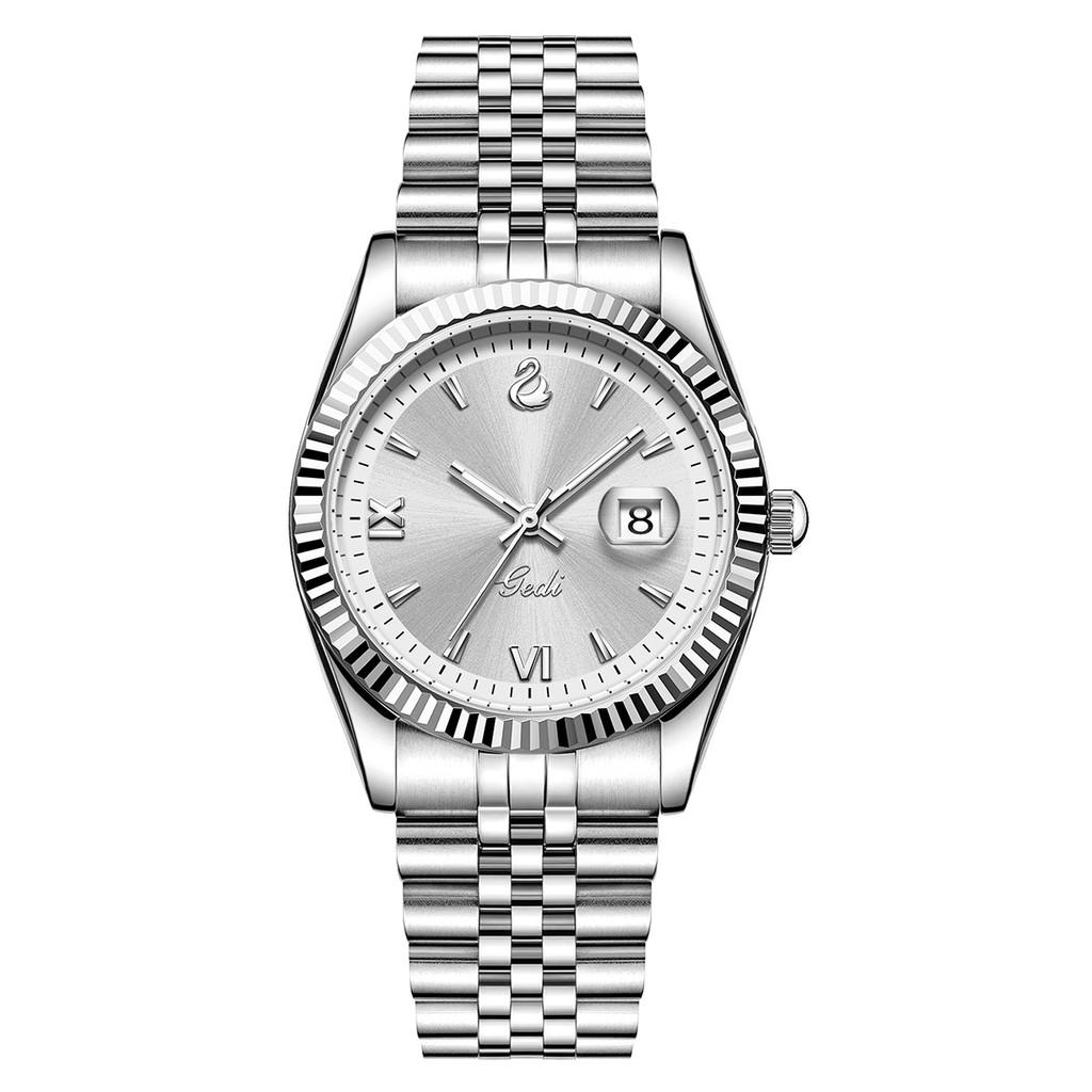 Ladies Elegant Stainless Steel Quartz Watch With Decorative Dial For Business Women белый