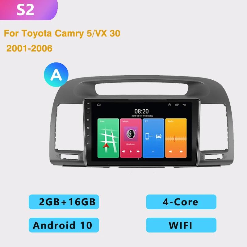 

2din Android10 автомобильное радио мультимедиа Carplay авто GPS навигация DSP BT для Toyota Camry 5 XV 30 2001 2002 2003 2004 2005-2006