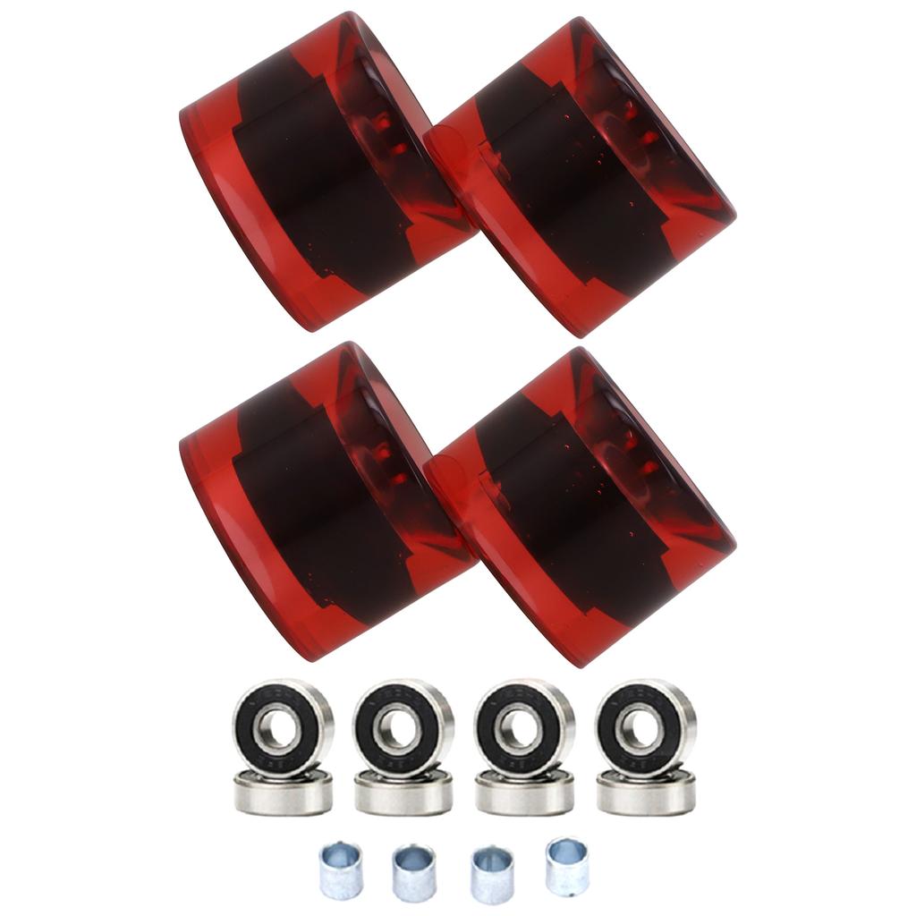 Upgrade Your Skateboard Gear with this Set of 4 Wheels 8 Bearings and 4 Spacers