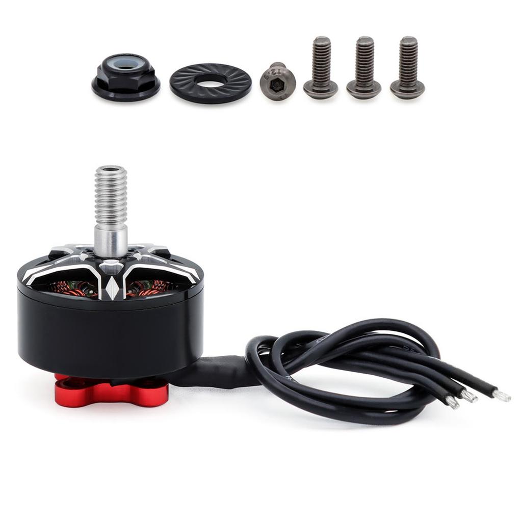 S2207 Brushless Motor for Racing Drones   12N14P High Speed Outrunner with 4mm M5 Steel Shaft, NMB Bearings, 20AWG