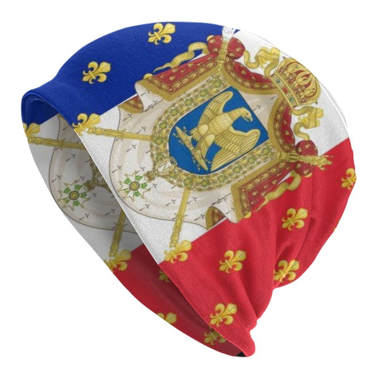 

Французская империя Наполеон шляпы чепчик модная вязаная шапка для мужчин и женщин теплая зимняя шапка с гербом Франции черепа шапки бини Beanies Hat