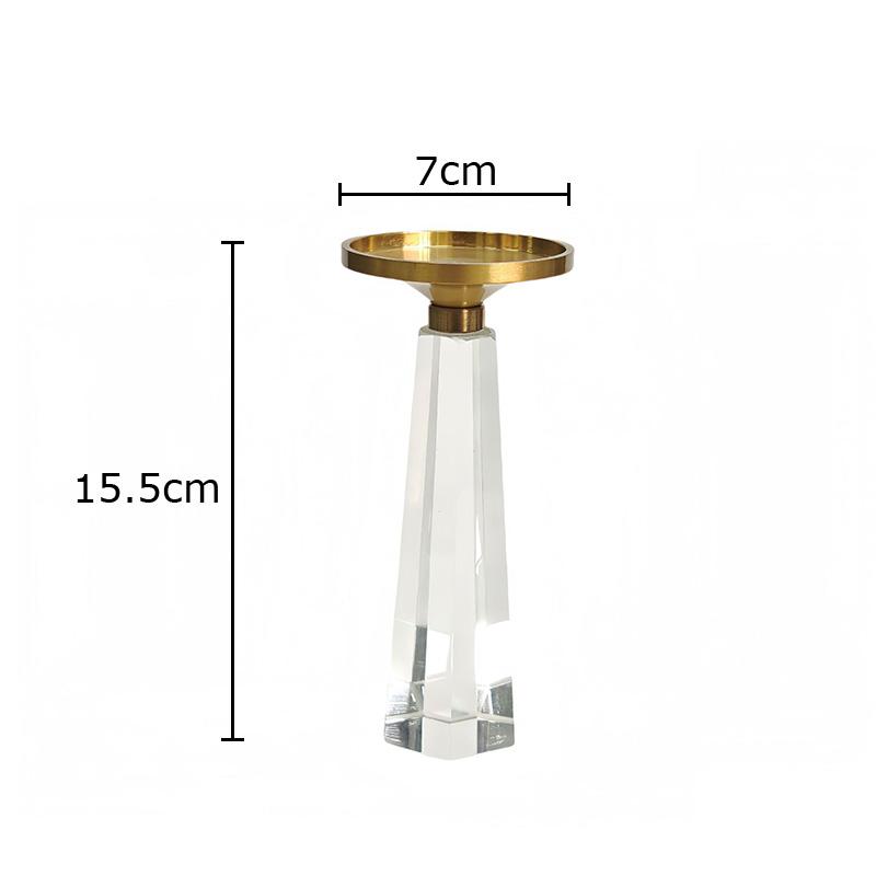 

Minimalist Transparent Geometric Glass Candle Holder Romantic Candlestick Desk Decoration Wax Melt Burner Home Aroma Container
