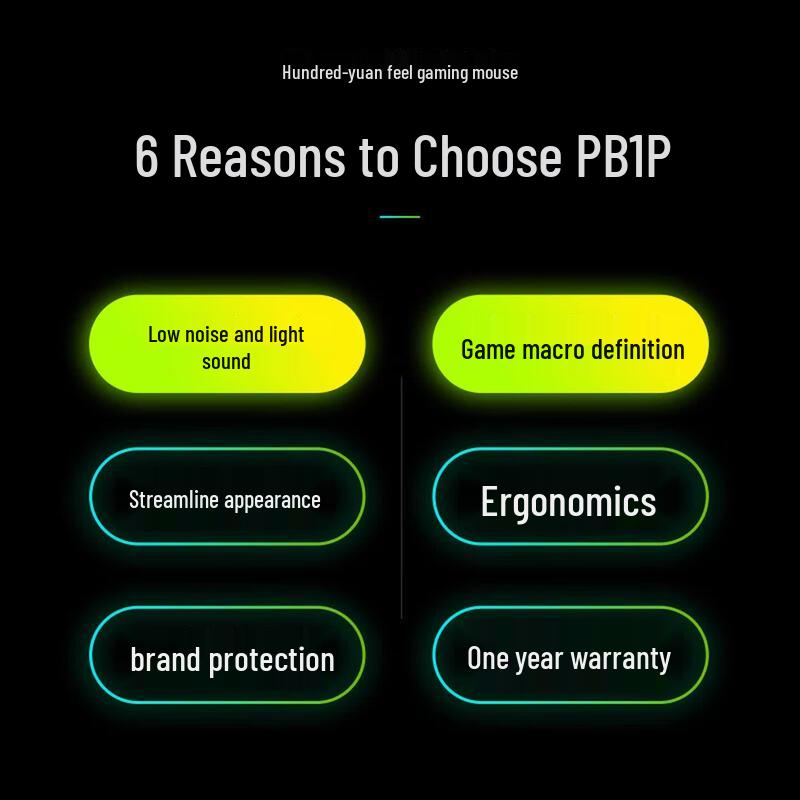 Inphic B1 Ergonomic Wired Mouse for Gaming and Office
