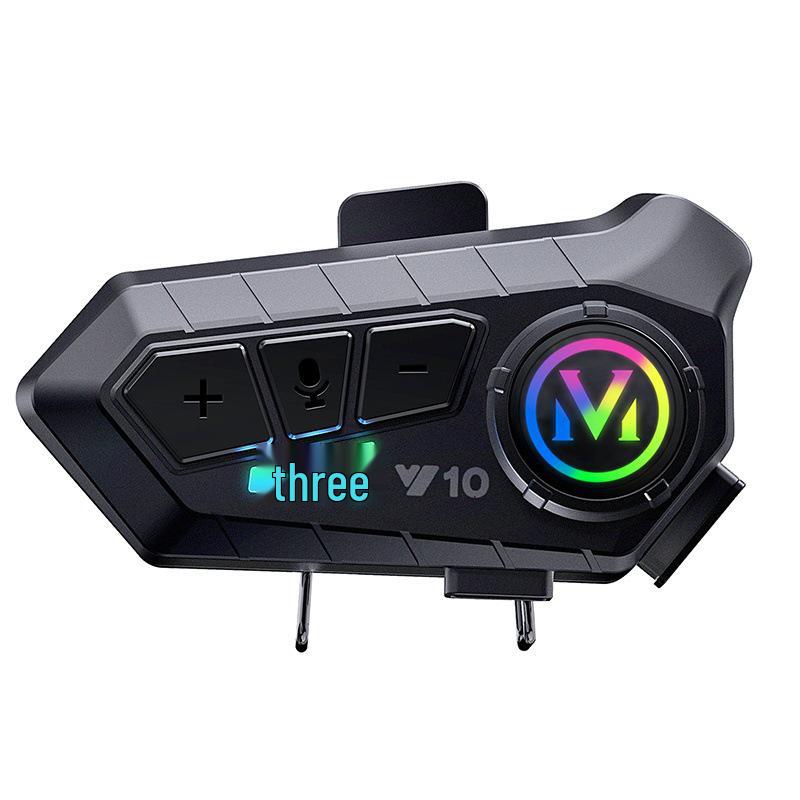 Y10 Bluetooth Helmet Headset, Noise-Cancelling & Waterproof, for Motorcycles & Cycling.