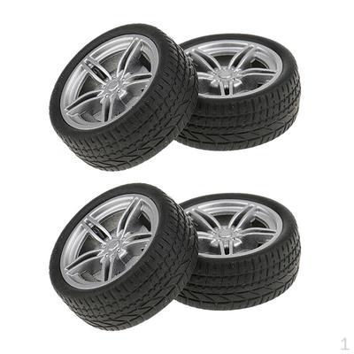 4 szt. Symulacja Gumowe Koło Opona Model Zabawki DIY RC Części Zamienne