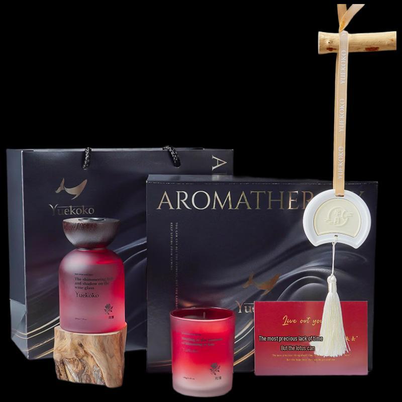 Junshi Rose Scented Candle & Diffuser Gift Set