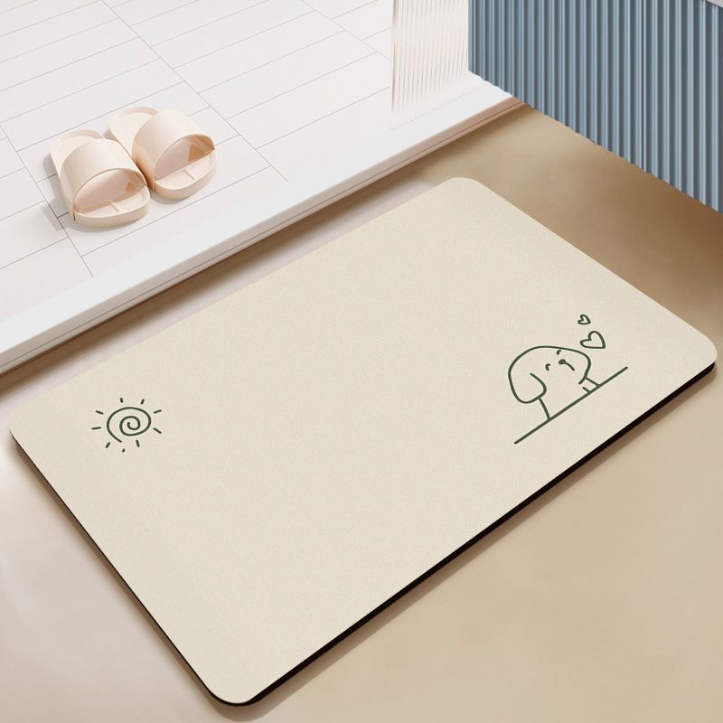 Weiche Diatomeen Badezimmer saugfähige Bodenmatte, schnelltrocknende Toilette vor der Badezimmertür, Haushaltsbodenmatte, Fußmatte Teppich