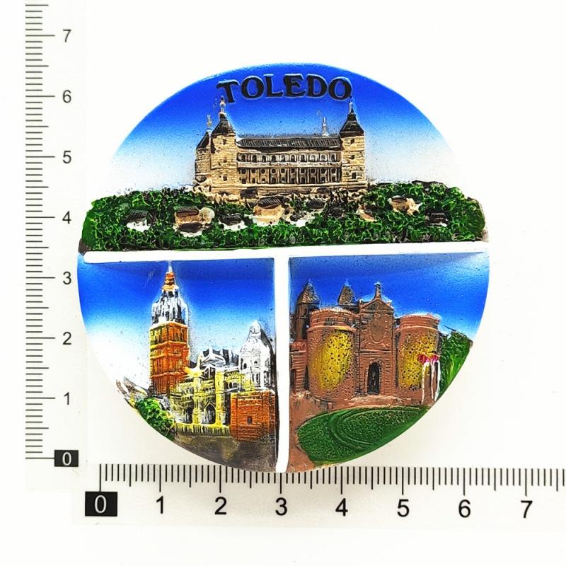 3D Resin Fridge Magnet Spain City Souvenir Barcelona Valencia Madrid Cordoba Granada Refrigerator Magnet Home Decor Gift