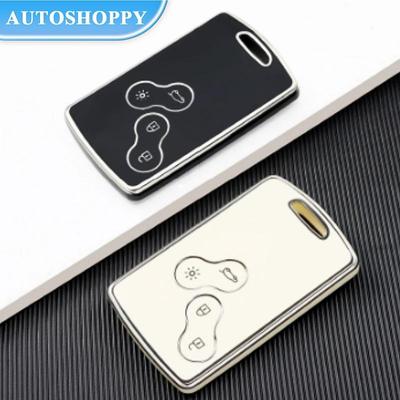 TPU automašīnas atslēgas korpusa vāciņa vāciņš priekš Renault Duster Captur Clio Logan Megane Koleos Scenic Nema Fluence Zoe bezatslēgas piederumi