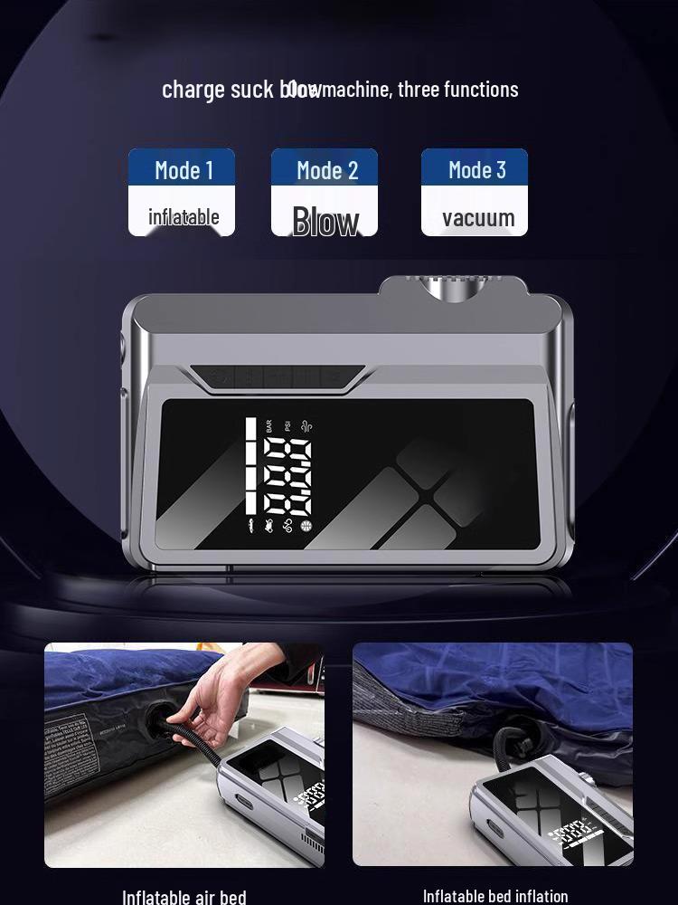 12V Car Emergency Jump Starter & Inflator