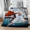 New K-Kuroko No B-Basket Cartoon Game 3D Flannel Blanket Soft Throw Blanket Art For Home Decor Bedroom Bed Sofa Picnic Fans Gift