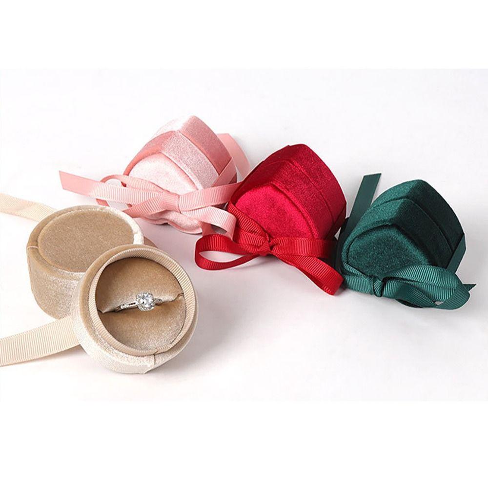 Round Jewelry Box Heart Shape Jewelry Display Fashion Gift Box Necklace