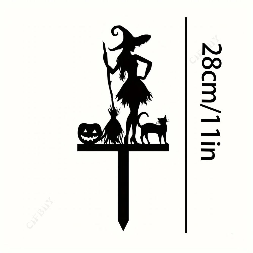 Iron Witch Sculpture Outdoor Garden Decoration