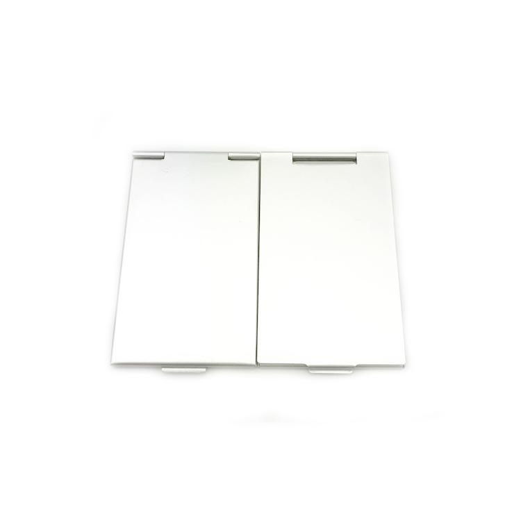 Make Up Pocket Mirror Cosmetic Rectangle Foldable Silver Makeup Mirrors Gift for Girl