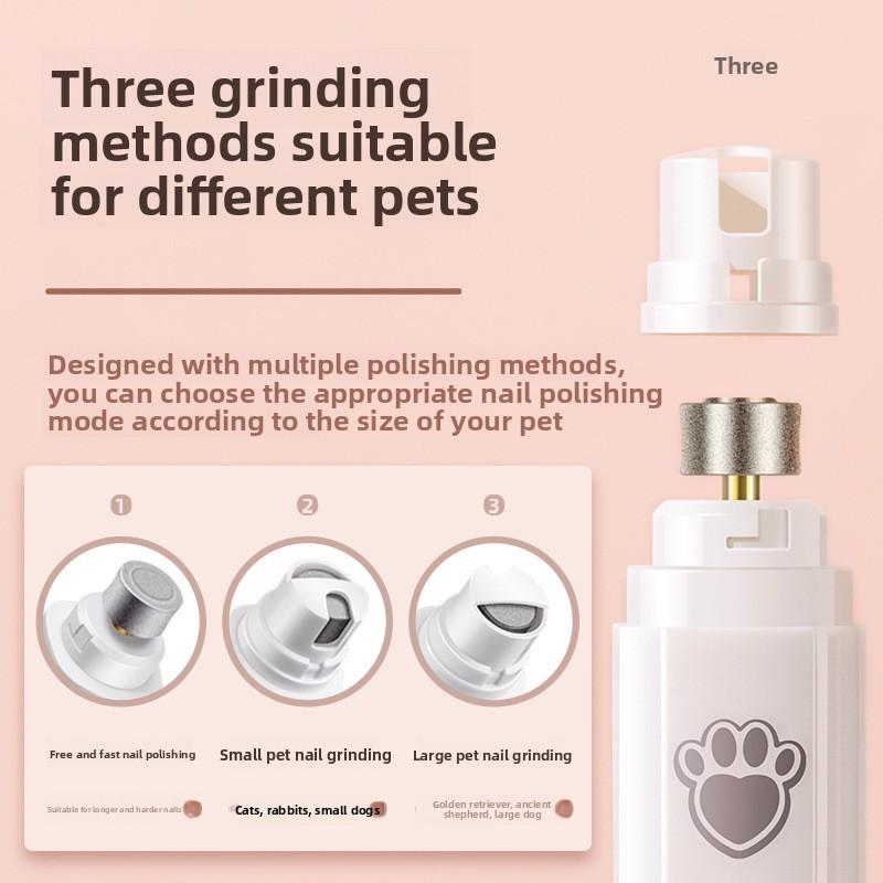 Pet Nail Sharpener, Cat Electric LED Nail Clipper, Dog Rechargeable Nail Clipper, Nail Cutter
