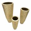 Vase Holder Glasy Set 3 Pcs Cm Ø 50,8X114,9-40X92,7-29,8X70,5