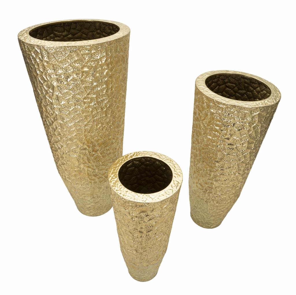 Vase Holder Glasy Set 3 Pcs Cm Ø 50,8X114,9-40X92,7-29,8X70,5
