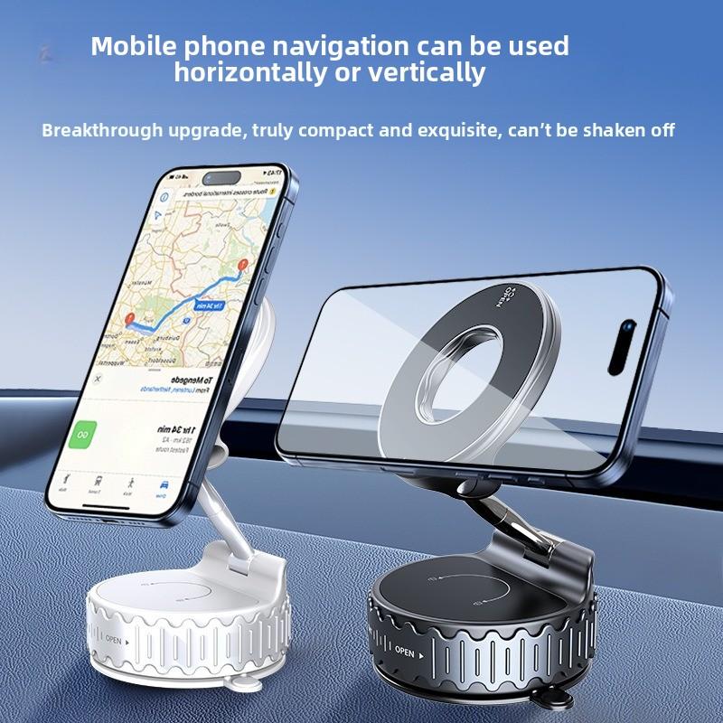 Magnetic Car Phone Holder 360° Free rotation Fold Storage Multifunctional Mobile phone stand Support iPhone &Android mobile phone
