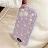 Floral Korean Silicone Phone Case For iPhone 17 Pro 16 11 13 12 15 14 Pro Max Cream Pink Little Flower Cover Lens Protection