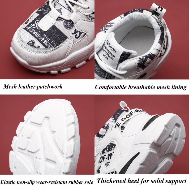 Brand Men Sneakers High Top Platform Lace Up Mesh Breathable Casual Shoes City Walk Running Sports Shoes Zapatillas Hombre Tenis