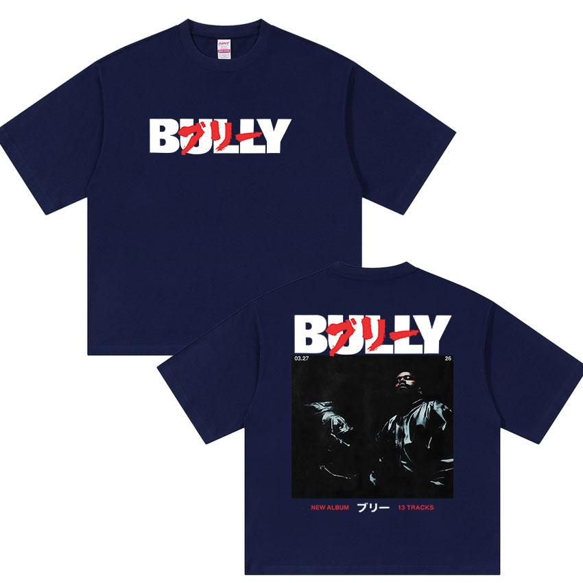 Bully Kanye West New Album Graphic Tshirt Rap UNISEXs Hip Hop Gothic YK Short Sleeve Tops Vintage Cotton Tshirt Streetwear