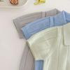 2025 Korean Style Baby & Toddler Ice Silk Knit Summer Top and Pants Set