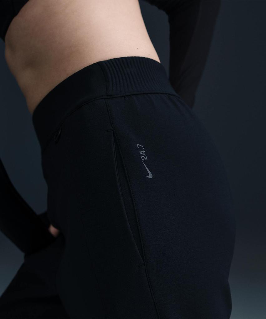 NIKE 24.7 Impossible Soft Dry Fit Mid-Rise Jogger W - Black: Dark Smoke Grey / Hq8185-010