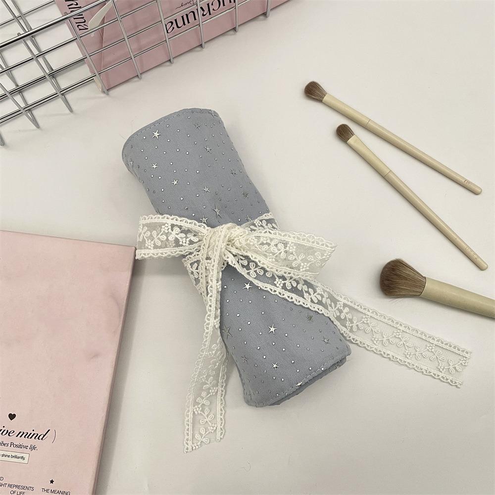 

Large Capacity Makeup Brush Bag Sequins Star Beauty Brush Tool Storage Bag Travel синій