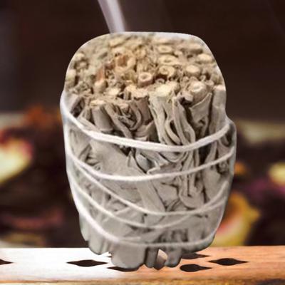 Practical White Sage Bundles Multifunctional Grass Incense Pure Leaf Smoking Indoor Purification Soothes Nerves Energy Cleansing