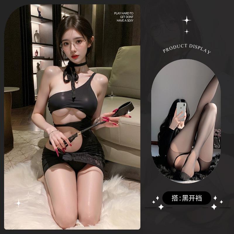Exotic SM Irregular Hollow Out Mini Dress Sexy One-piece Irregular Skirt Couple Dress Elegant Fashion Sweet Women Dresses 4VOR