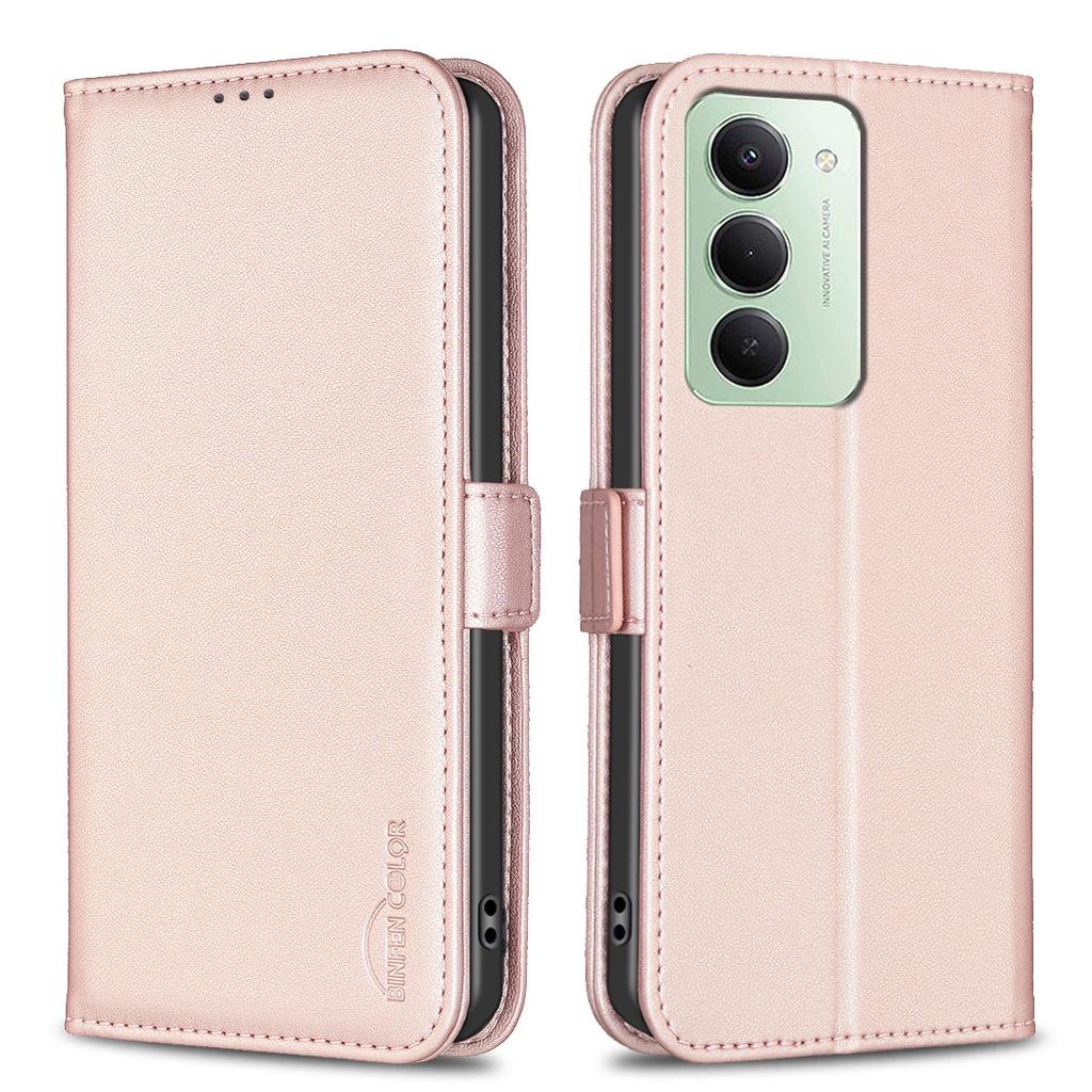 For Xiaomi Redmi 15 5G (Global) (169mm) Case BINFEN COLOR BF31 PU Leather Flip Folio Phone Wallet Cover