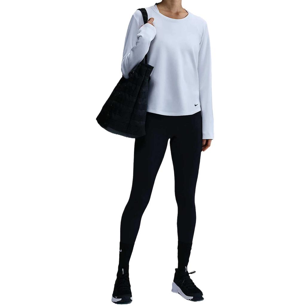 Nike Therma-Fit One Comfortable Fashion Casual Long Sleeve Regular T-Shirt Women Tops White DD4928-100
