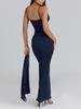 European & American Women's Spaghetti Strap Backless Bodycon Evening Gown - Sexy & Elegant Long Dress